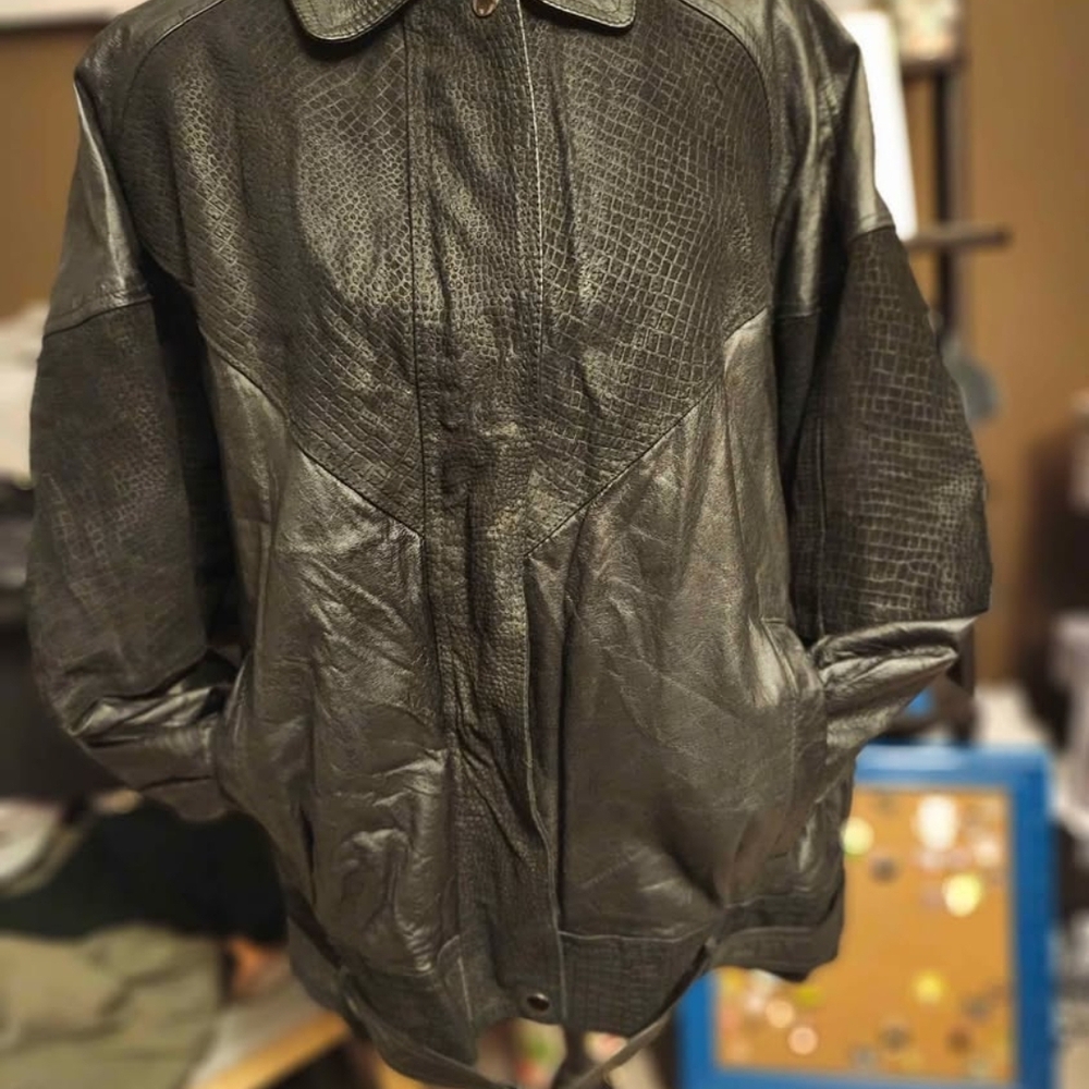 BB Dakota Vintage Black Leather Jacket